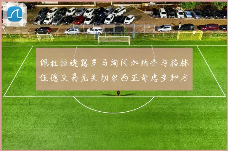 佩杜拉透露罗马询问加纳乔与格林伍德交易无关切尔西正考虑多种方案